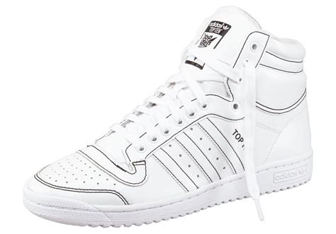 herren adidas top ten besprühen weiß|adidas weiße sneakers herren.